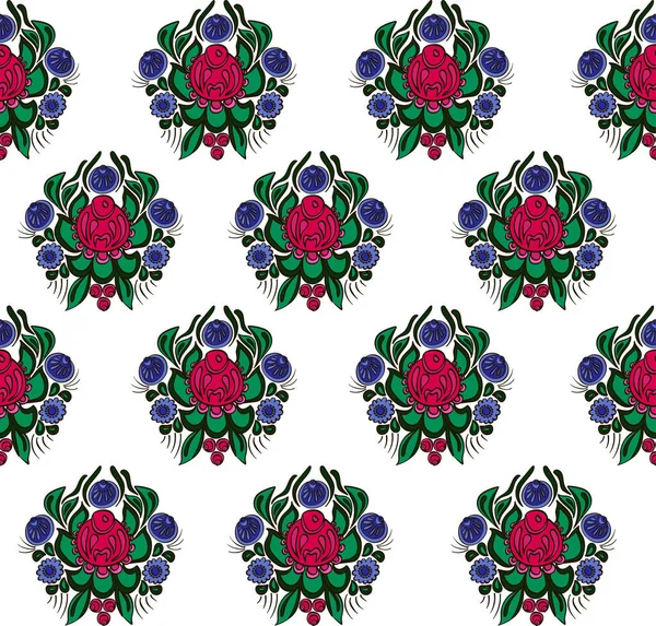 Rus geleneksel Gordets resimleriyle kusursuz bir tasvir..