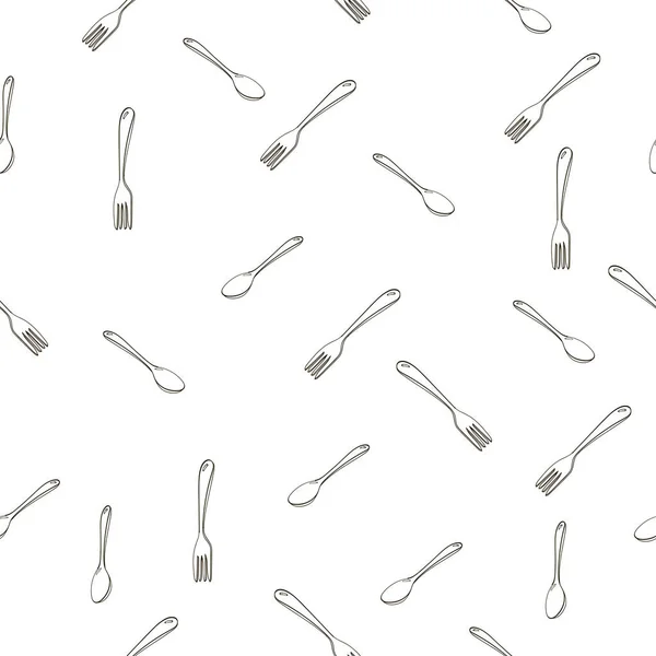 Çatal ve kaşıkla kusursuz karalama çizimi