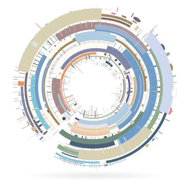 Çemberli soyut arkaplan