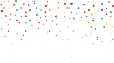 Renkli konfetili arkaplan