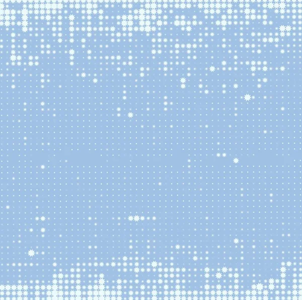 Niebieskie Tło Płatkami Śniegu — Zdjęcie stockowe