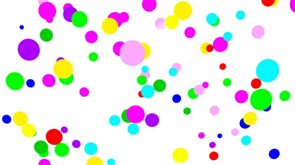 Colorful Confetti White Background — Stock Photo, Image