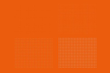 noktaların kareleri ile turuncu arkaplan