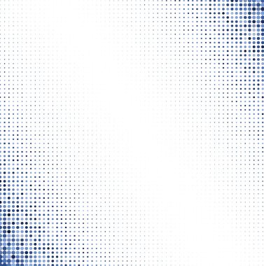 Beyaz arkaplanda mavi noktalar