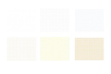 Pembe noktalardan oluşan kareler.