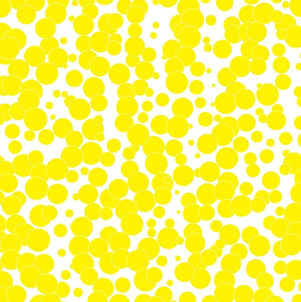 Безшовний Візерунок Жовтих Кіл — стокове фото
