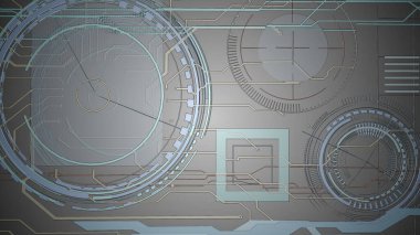 çember ve kareli arkaplan