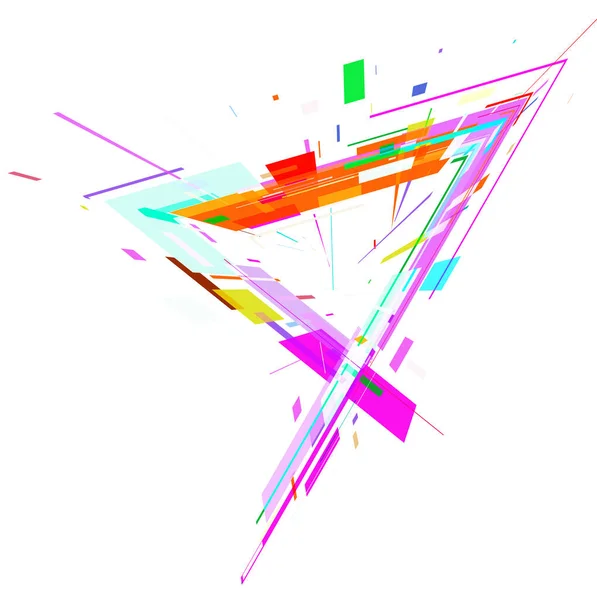 Абстрактный Фон Красочным Треугольником — стоковое фото