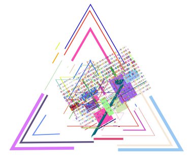 Üçgenli soyut arkaplan