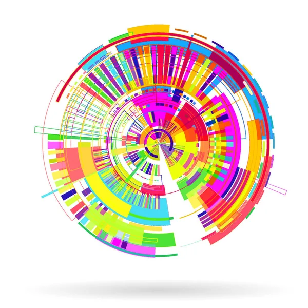 Renkli dairelere sahip soyut arkaplan