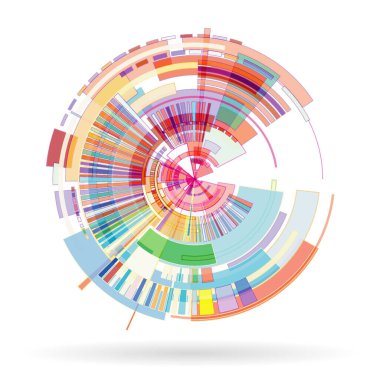 renk tekerleği beyaz arkaplanda izole edildi