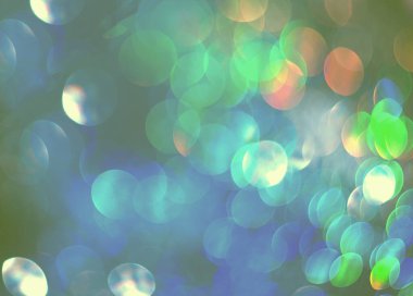 Bokeh ile soyut mavi arkaplan