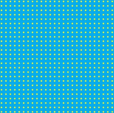 Mavi arkaplanda pürüzsüz polka deseni