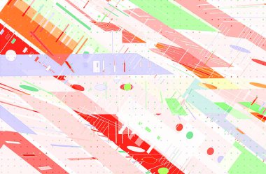 Renkli çizgilerle soyut desen