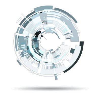 Çemberli soyut arkaplan