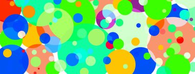 Renkli daireli desen. Duvar kağıdı ya da web tasarımı konsepti olarak kullan