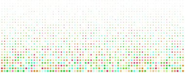 Soyut arkaplan. Beyaz arkaplanda renkli noktalar deseni. 