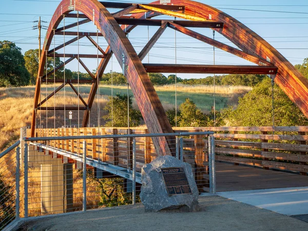 Johnny Cash Trail Caminho Bicicleta Pavimentada Folsom Imagens Royalty-Free