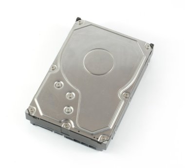 Sabit disk sürücüsü (Hdd) izole beyaz arka plan üzerinde