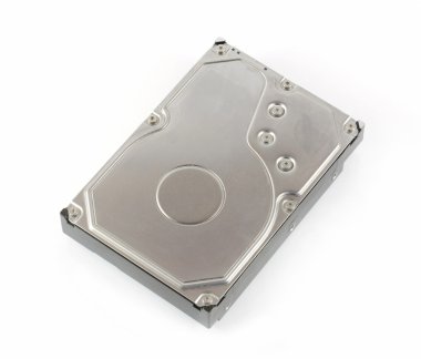 Sabit disk sürücüsü (Hdd) izole beyaz arka plan üzerinde