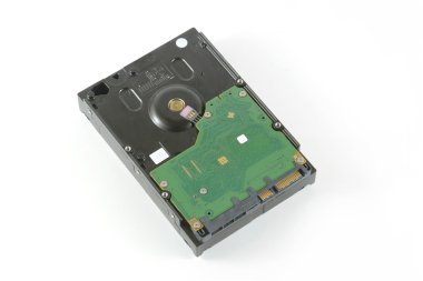 Sabit disk sürücüsü (Hdd) izole beyaz arka plan üzerinde