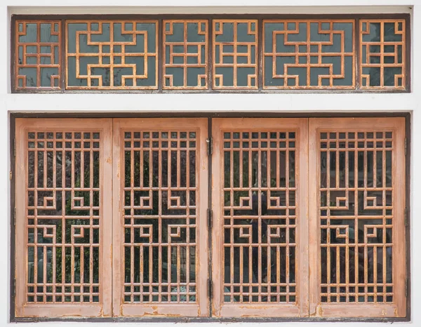 Traditional Chinese style wooden window — Stock Photo, Image