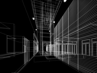 iç Salon tasarım kroki