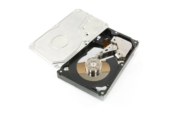 Unidad de disco duro (HDD) aislada sobre fondo blanco — Foto de Stock