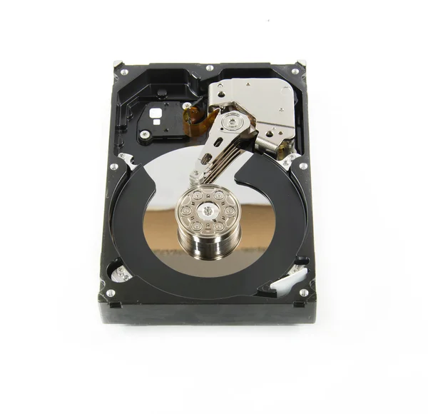 Unidade de disco rígido (HDD) isolado no fundo branco — Fotografia de Stock