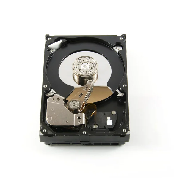 Unidade de disco rígido (HDD) isolado no fundo branco — Fotografia de Stock