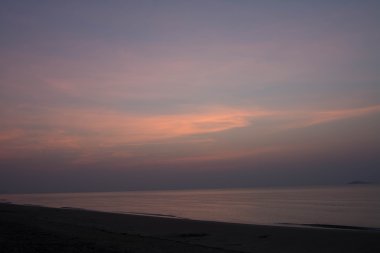Wanakorn Beach, alacakaranlık, Park Prachuap Khiri Khan, Thailand