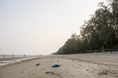 Wanakorn Beach, alacakaranlık, Park Prachuap Khiri Khan, Thailand