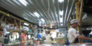 hareket bulanıklığı lokanta mutfağı görüntüsünü