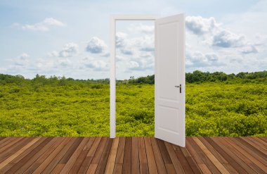 Açılış kapının arkasında manzara