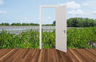 Açılış kapının arkasında manzara