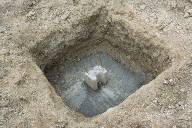 temel inşaat sahasında için zemin beton kazık