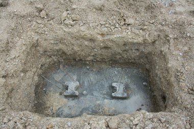 temel inşaat sahasında için zemin beton kazık