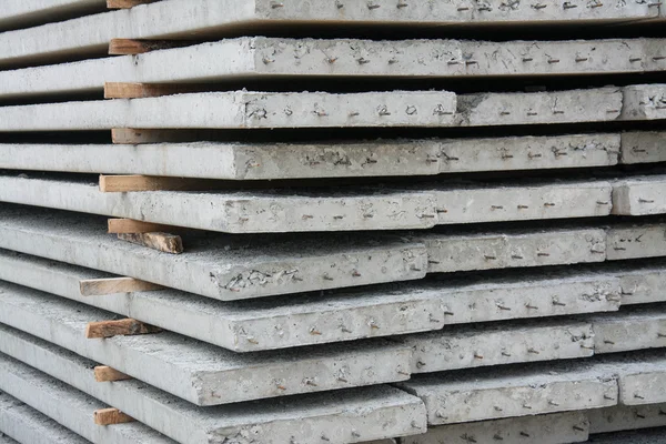 Group of concrete panels at site — Stock Photo, Image