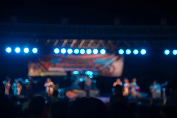 Out-of-focus shimmering background of a concert hall stage set — Stock Photo, Image