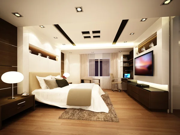 3d rendering of interior bedroom,3d rendering Royalty Free Stock Photos