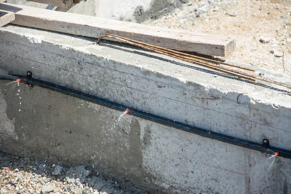 Система защиты термита на фундаменте дома — стоковое фото