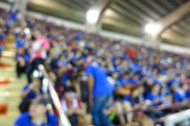 ufuk arka planını futbol ya da futbol Stadı'nda alacakaranlık, Tayland