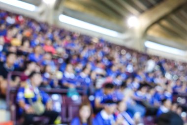 ufuk arka planını futbol ya da futbol Stadı'nda alacakaranlık, Tayland