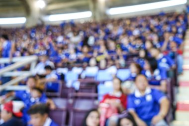 ufuk arka planını futbol ya da futbol Stadı'nda alacakaranlık, Tayland