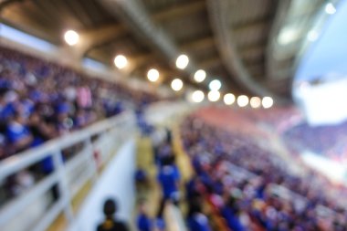ufuk arka planını futbol ya da futbol Stadı'nda alacakaranlık, Tayland