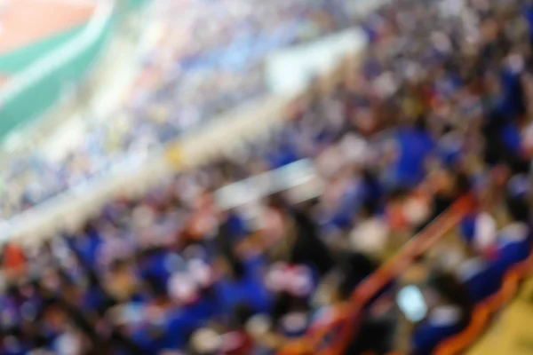 defocused background of soccer or football stadium at twilight,Thailand