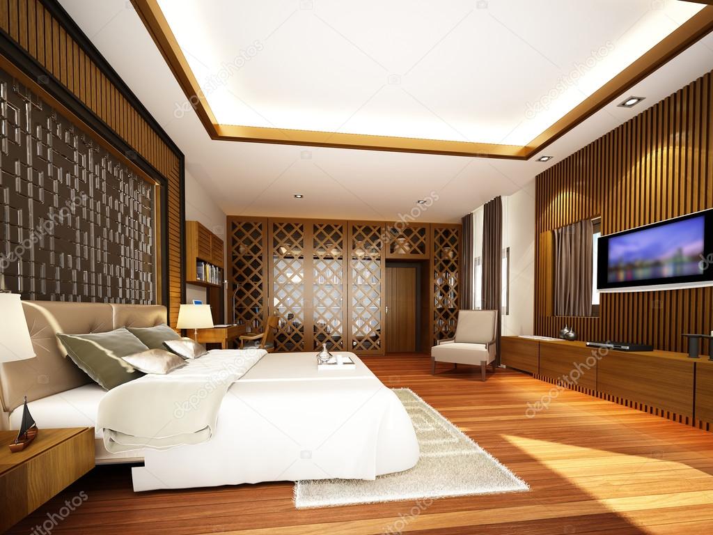 abstract sketch design of interior bedroom