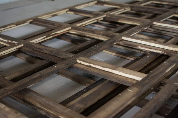 Wooden Frame Wall Interior Construction Site — Stock Photo, Image