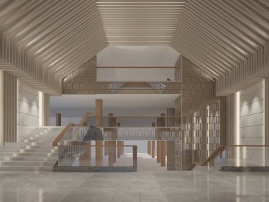 dahili salonun tasarımı, 3D görüntüleme