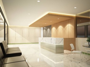 İç resepsiyonun çizimi